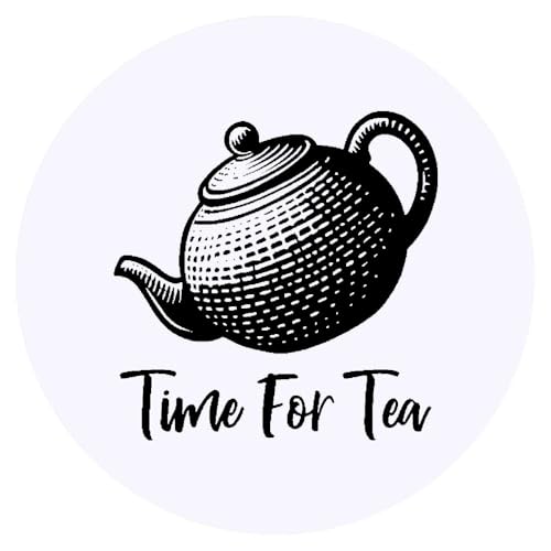 Azeeda 24 x 'Time For Tea' Aufkleber - für Basteln, Scrapbooking und Etikettierung (SK00067229) von Azeeda