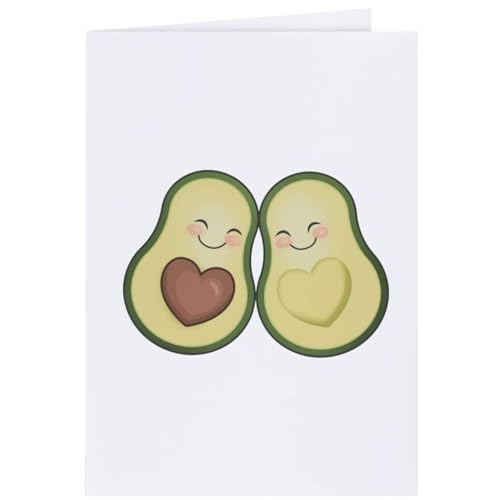 Azeeda 4 x 'Avocado-Paar' Geschenkanhänger (GI00037960) von Azeeda