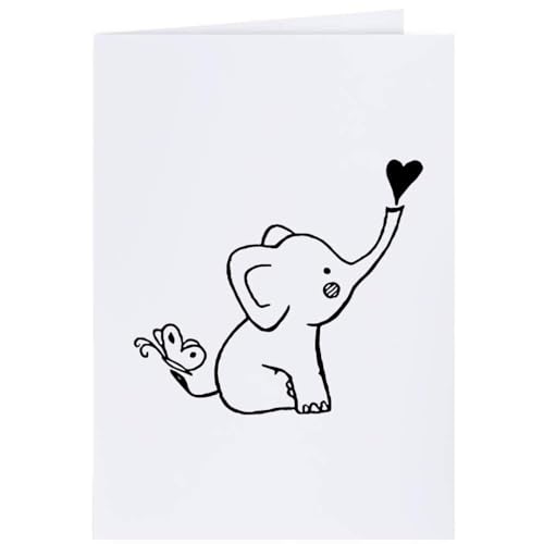 Azeeda 4 x 'Baby Elefant' Geschenkanhänger (GI00027669) von Azeeda
