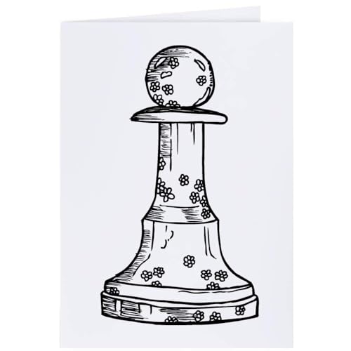 Azeeda 4 x 'Blumen-Schach-Stück' Geschenkanhänger (GI00031268) von Azeeda