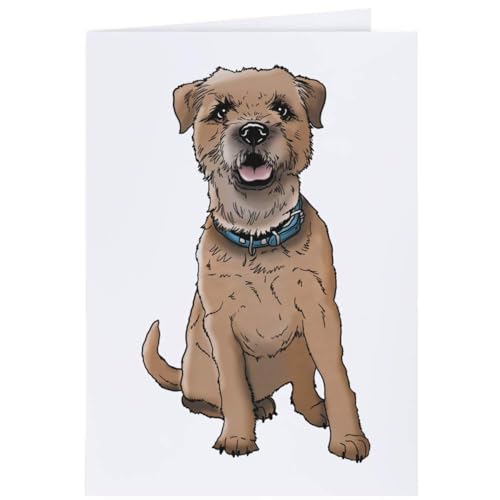 Azeeda 4 x 'Border Terrier' Geschenkanhänger (GI00035114) von Azeeda