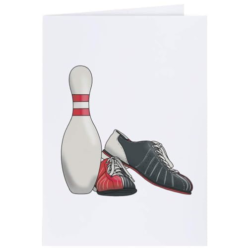 Azeeda 4 x 'Bowling-Pin und Schuhe' Geschenkanhänger (GI00070236) von Azeeda