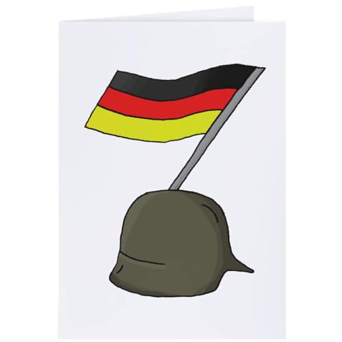 Azeeda 4 x 'Deutsche Flagge & Helm' Geschenkanhänger (GI00034617) von Azeeda