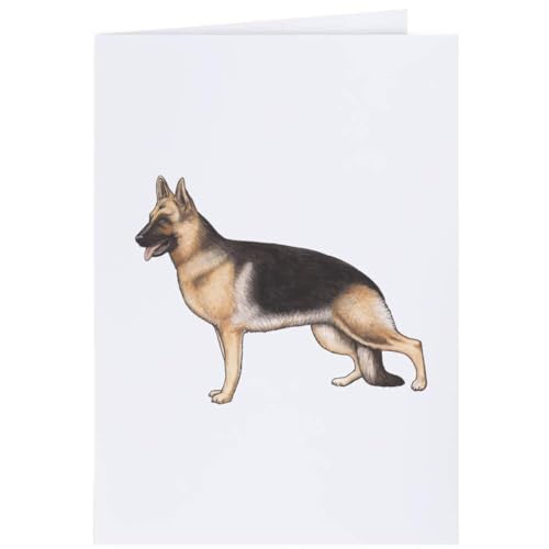 Azeeda 4 x 'Deutscher Schäferhund' Geschenkanhänger (GI00028142) von Azeeda
