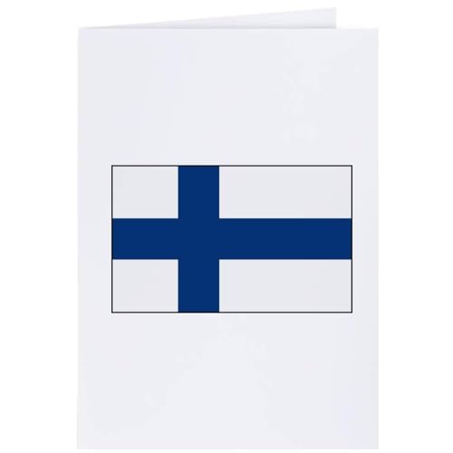 Azeeda 4 x 'Finnland Flagge' Geschenkanhänger (GI00027322) von Azeeda
