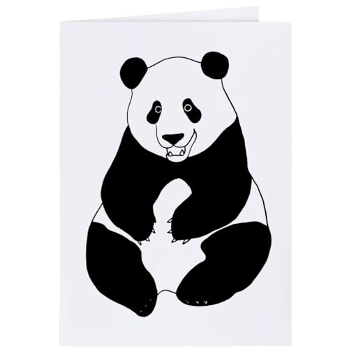 Azeeda 4 x 'Glücklicher Panda' Geschenkanhänger (GI00025371) von Azeeda