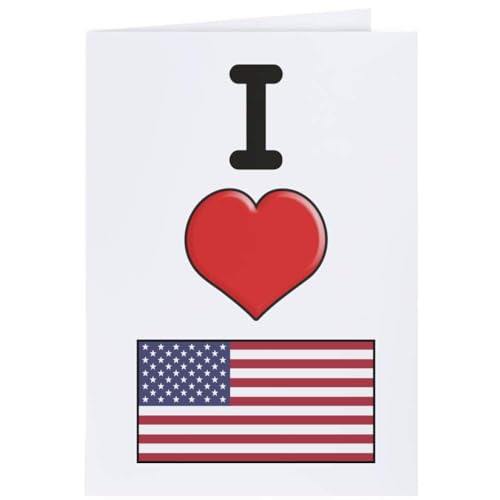 Azeeda 4 x 'I Love America' Geschenkanhänger (GI00060364) von Azeeda