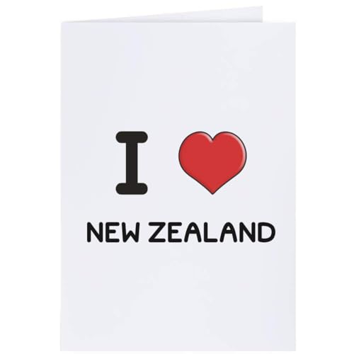 Azeeda 4 x 'I Love New Zealand' Geschenkanhänger (GI00063187) von Azeeda