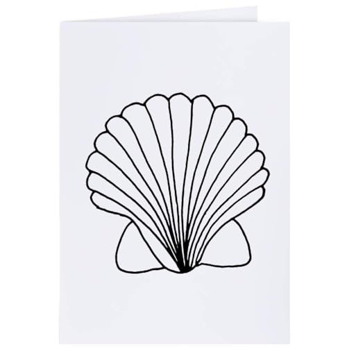 Azeeda 4 x 'Jakobsmuschel' Geschenkanhänger (GI00055573) von Azeeda