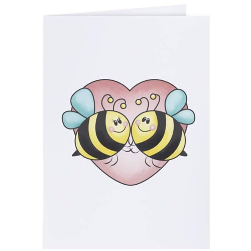 Azeeda 4 x 'Liebesbienen' Geschenkanhänger (GI00033290) von Azeeda