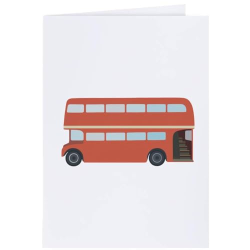 Azeeda 4 x 'London Bus' Geschenkanhänger (GI00042619) von Azeeda