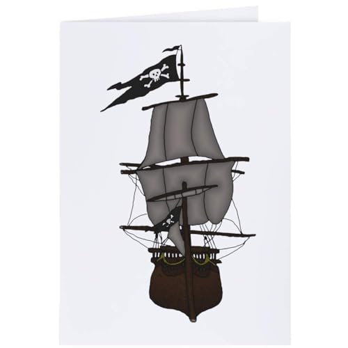 Azeeda 4 x 'Piratenschiff' Geschenkanhänger (GI00034730) von Azeeda