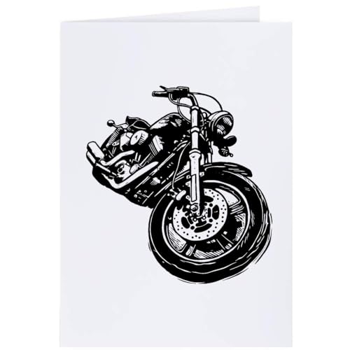 Azeeda 4 x 'Skizzenhaftes Motorrad' Geschenkanhänger (GI00086916) von Azeeda