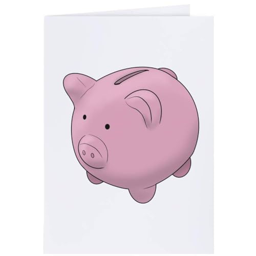 Azeeda 4 x 'Sparschwein' Geschenkanhänger (GI00050524) von Azeeda