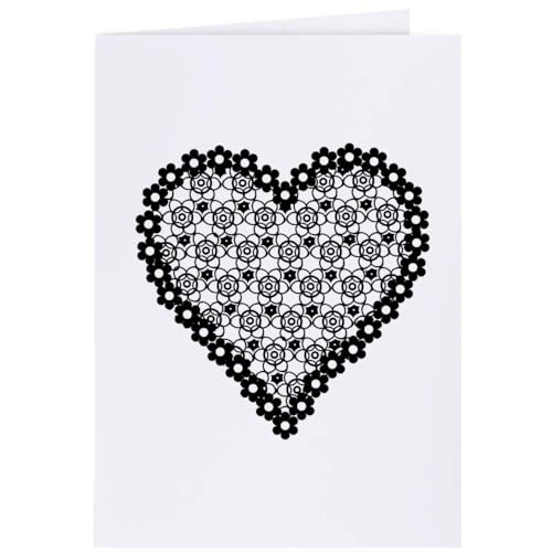Azeeda 4 x 'Spitze Herz' Geschenkanhänger (GI00032461) von Azeeda