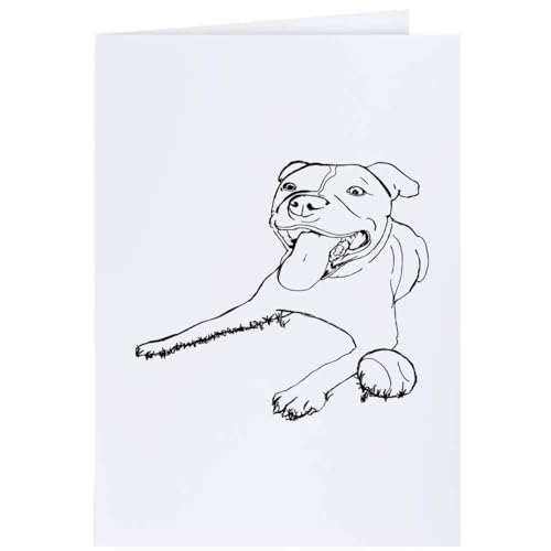 Azeeda 4 x 'Staffordshire Bull Terrier' Geschenkanhänger (GI00032893) von Azeeda