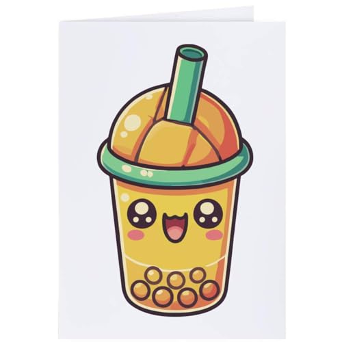 Azeeda 4 x 'Süßer Mango-Bubble-Tea' Geschenkanhänger (GI00110506) von Azeeda