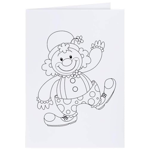 Azeeda 4 x 'Tanzender Clown' Geschenkanhänger (GI00033117) von Azeeda