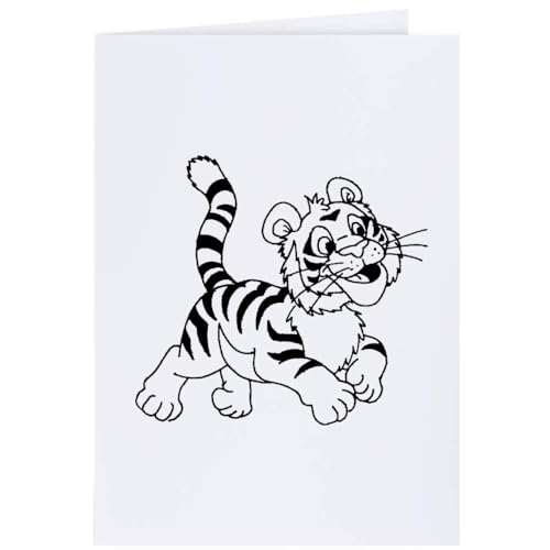 Azeeda 4 x 'Tigerjunges' Geschenkanhänger (GI00028925) von Azeeda