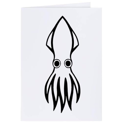Azeeda 4 x 'Tintenfisch' Geschenkanhänger (GI00025601) von Azeeda