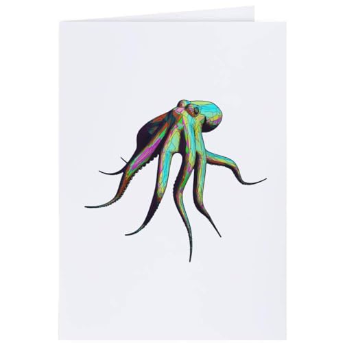 Azeeda 4 x 'Tintenfisch' Geschenkanhänger (GI00027870) von Azeeda
