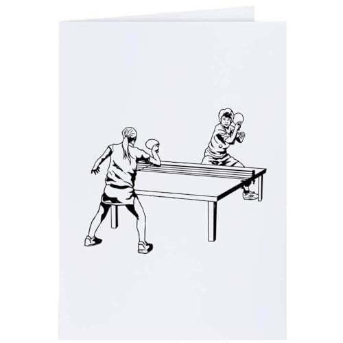 Azeeda 4 x 'Tischtennis' Geschenkanhänger (GI00035665) von Azeeda
