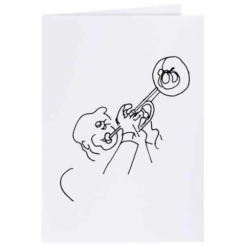 Azeeda 4 x 'Trompetenspieler' Geschenkanhänger (GI00030799) von Azeeda