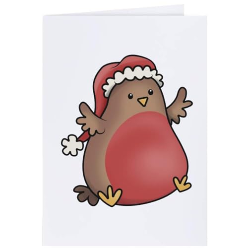 Azeeda 4 x 'Weihnachten Robin' Geschenkanhänger (GI00033531) von Azeeda