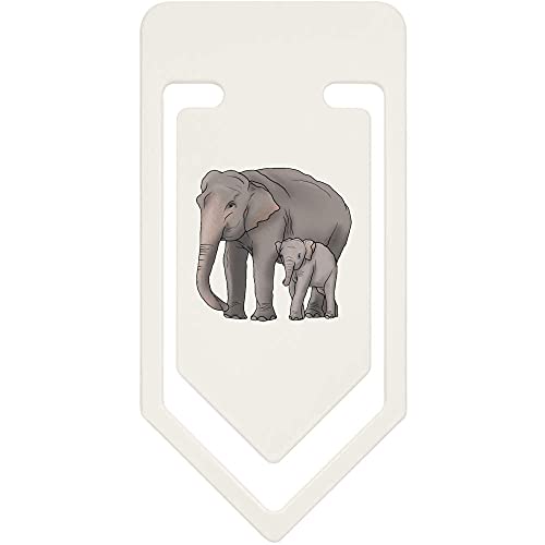 Azeeda 91mm 'Elefant und Kalb' Große Plastik Büroklammer (CC00054941) von Azeeda