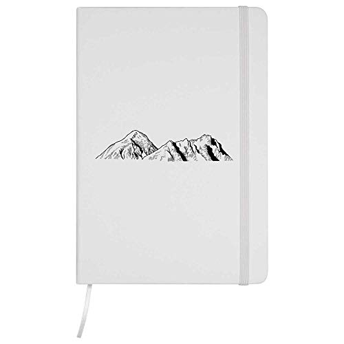 Azeeda A5 'Berge' Weißes Liniertes Notizbuch Gebundenem Buch (NB00009798) von Azeeda