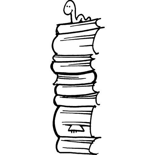 Azeeda A7 'Bücherwurm' Stempel (Unmontiert) (RS00000313) von Azeeda