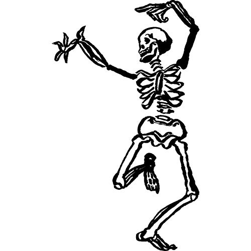 Azeeda A8 'Tanzen Skelett' Stempel (Unmontiert) (RS00019392) von Azeeda