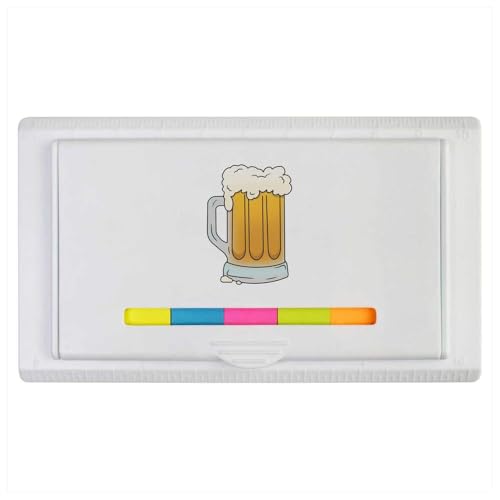 Azeeda 'Bierkrug' Haftnotizblock/Lineal (ST00037215) von Azeeda