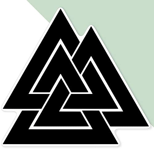 Azeeda Extra große 460 mm 'Nordischer Valknut' Permanente Aufkleber (DW00070196) von Azeeda