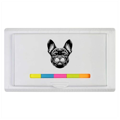 Azeeda 'Französische Bulldogge' Haftnotizblock/Lineal (ST00033933) von Azeeda