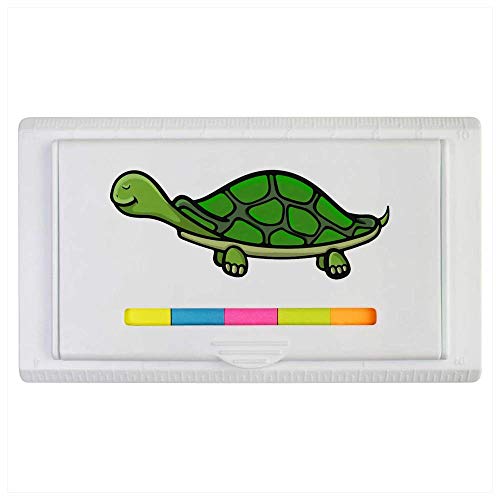 Azeeda 'Glückliche Schildkröte' Haftnotizblock/Lineal (ST00014075) von Azeeda