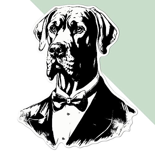 Azeeda Große 210mm 'Deutsche Dogge' Permanente Aufkleber (DW00093262) von Azeeda