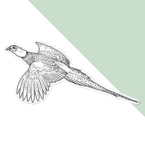 Azeeda Große 210mm 'Fliegender Fasan' Permanente Aufkleber (DW00067803) von Azeeda