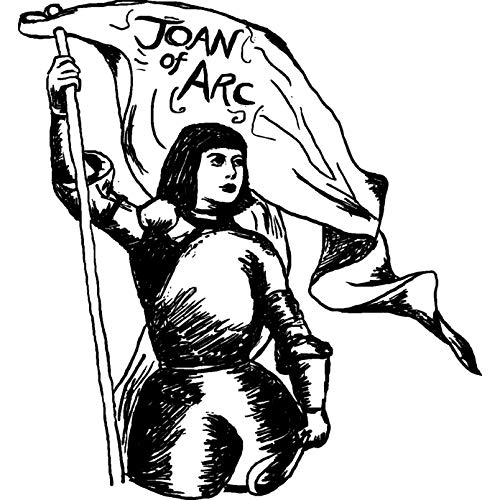 Azeeda 'Jeanne d'Arc' Unmontierter Gummistempel - für Basteln, Scrapbooking und Kartengestaltung - Größe A7 (RS00005185) von Azeeda