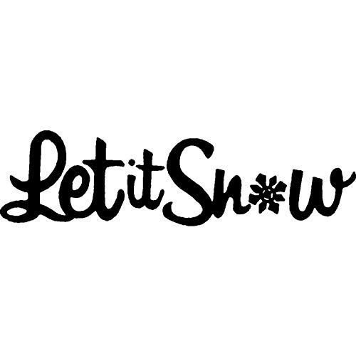 Azeeda 'Let It Snow' Unmontierter Gummistempel - für Basteln, Scrapbooking und Kartengestaltung - Größe A8 (RS00015521) von Azeeda