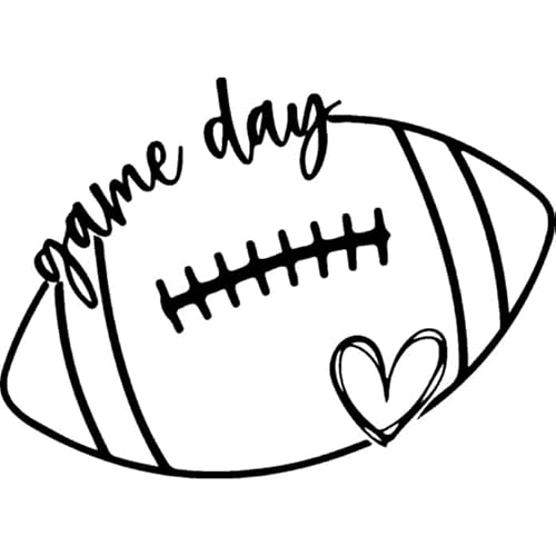 Azeeda 'Spieltag American Football' Unmontierter Gummistempel - für Basteln, Scrapbooking und Kartengestaltung - Größe A8 (RS00054652) von Azeeda