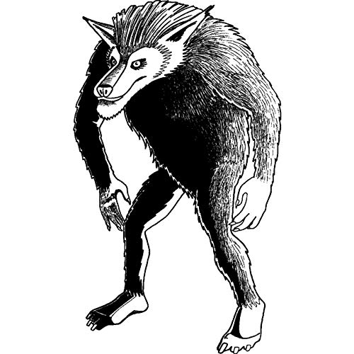 Azeeda 'Werwolf' Unmontierter Gummistempel - für Basteln, Scrapbooking und Kartengestaltung - Größe A8 (RS00017815) von Azeeda
