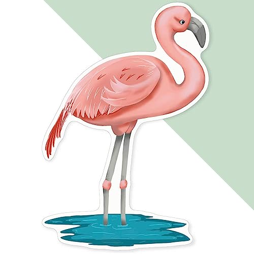 Extra große 460 mm 'Flamingo' Permanente Aufkleber (DW00088383) von Azeeda