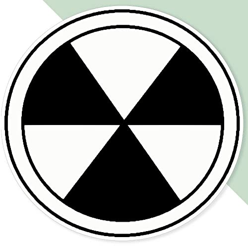 Extra große 460 mm 'Radioaktives Symbol' Permanente Aufkleber (DW00052196) von Azeeda