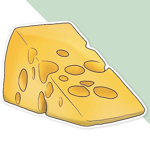 Extra große 460 mm 'Schweizer Käse' Permanente Aufkleber (DW00088759) von Azeeda