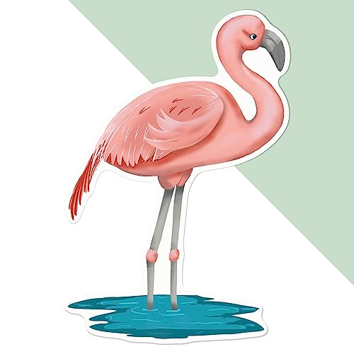 Große 210mm 'Flamingo' Permanente Aufkleber (DW00088382) von Azeeda