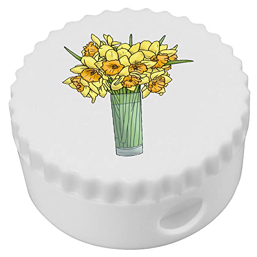 Kompakter Bleistiftspitzer "Vase mit Narzissen" (PS00033915) von Azeeda