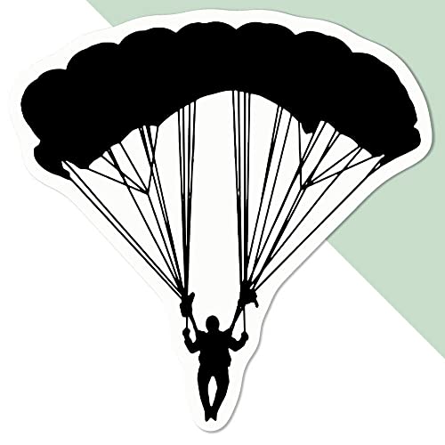 Mittel 100mm 'Fallschirmjäger' Permanente Aufkleber (DW00036842) von Azeeda