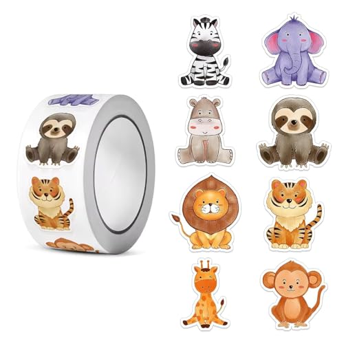 500 Stück Sticker Tiere,Runde Tier Aufkleber Belohnungsaufkleber, Cartoon Tieraufkleber für Kinder, Süße Sticker Tiere, Motivationsaufkleber für Schule & Kindergarten 500 Stück Sticker Tiere,Runde Tier Aufkleber Belohnungsaufkleber, Cartoon Tieraufkleber für Kinder, Süße Sticker Tiere, Motivationsaufkleber für Schule & Kindergarten von Azheeuiy