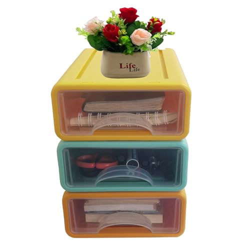 Aziticy Schreibtisch Organizer 3 Stück Stapelbare Schubladenboxen Büro Schubladencontaine Organizer Schubladen Aufbewahrungsbox für Schreibtische, Schminktische, Büros (Multicolor-17 * 25 * 7.5cm) Aziticy Schreibtisch Organizer 3 Stück Stapelbare Schubladenboxen Büro Schubladencontaine Organizer Schubladen Aufbewahrungsbox für Schreibtische, Schminktische, Büros (Multicolor-17 * 25 * 7.5cm) von Aziticy